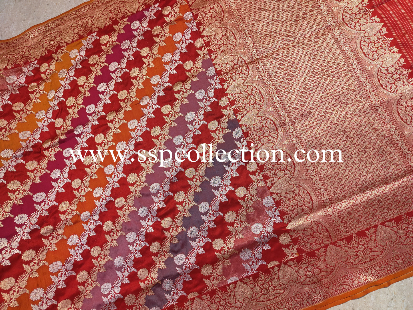 Banarasi Pure Katan Silk Rangkaat Saree