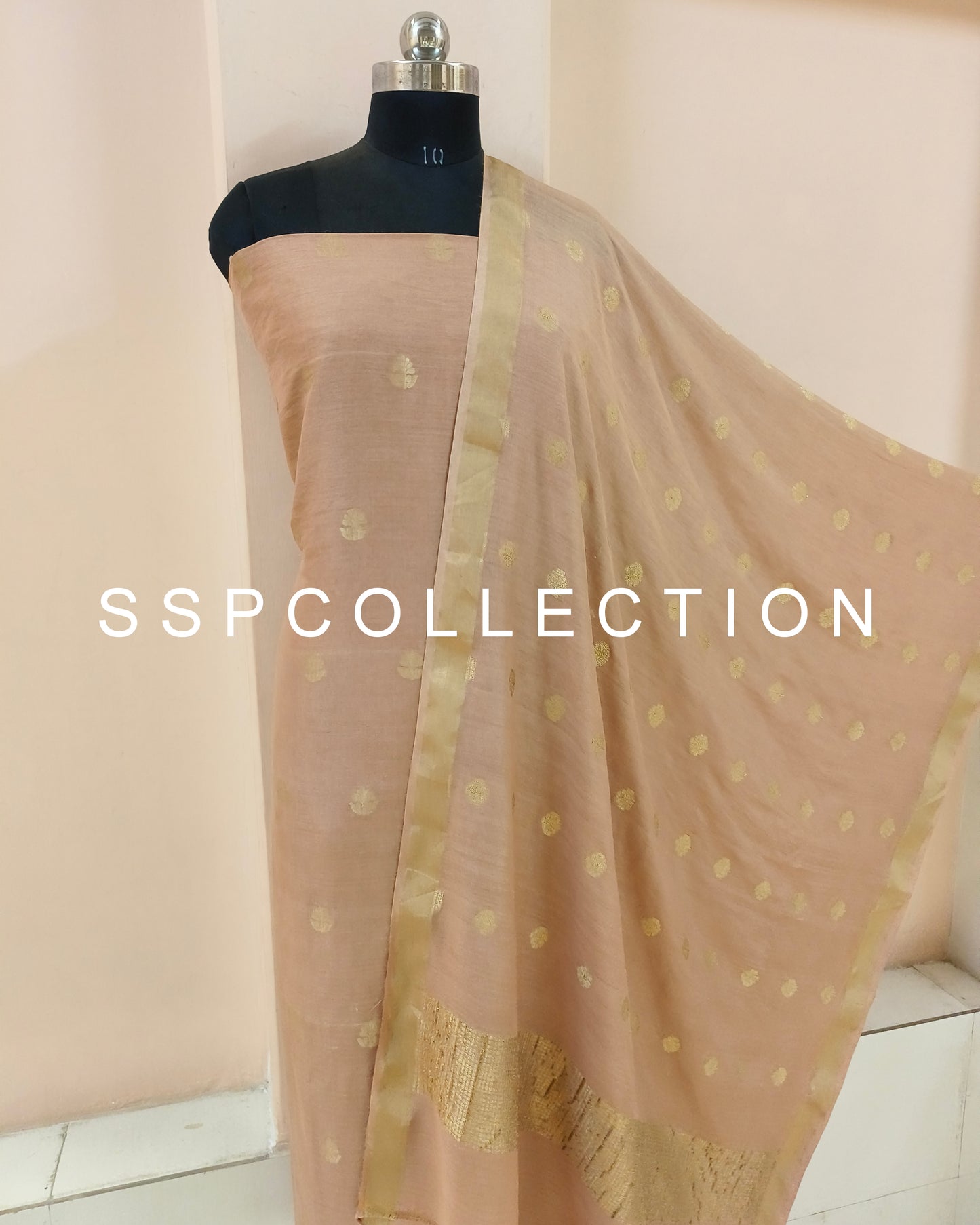 Sandrift Banarasi Pure Moonga Silk Suit