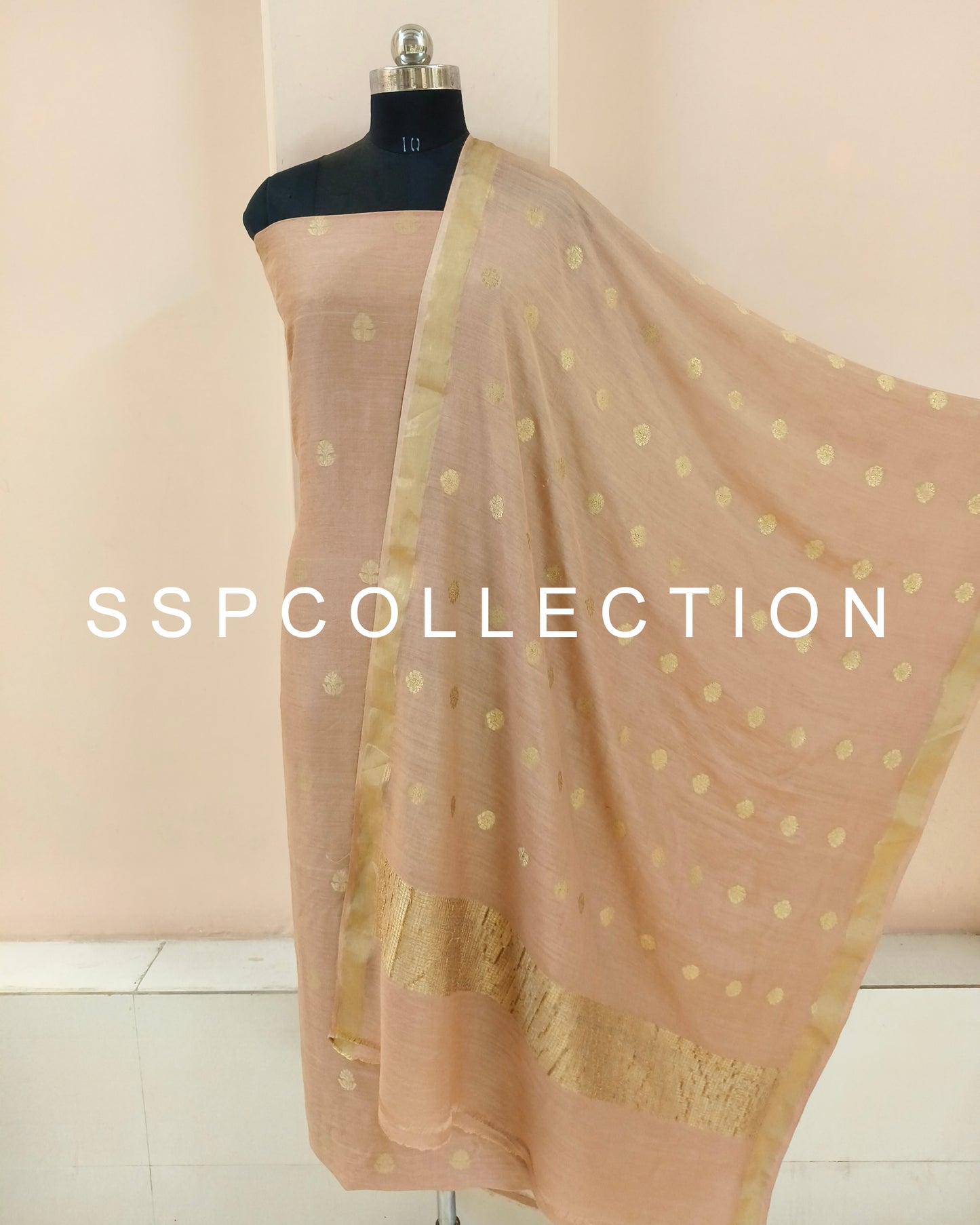 Sandrift Banarasi Pure Moonga Silk Suit