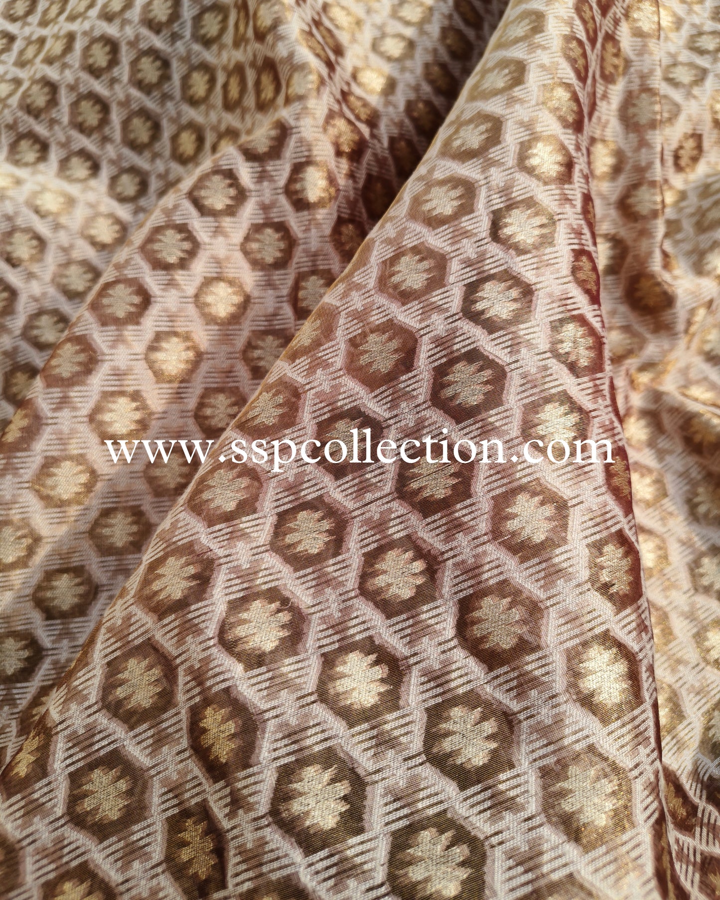 Brown Banarasi Pure Tissue Silk Saree