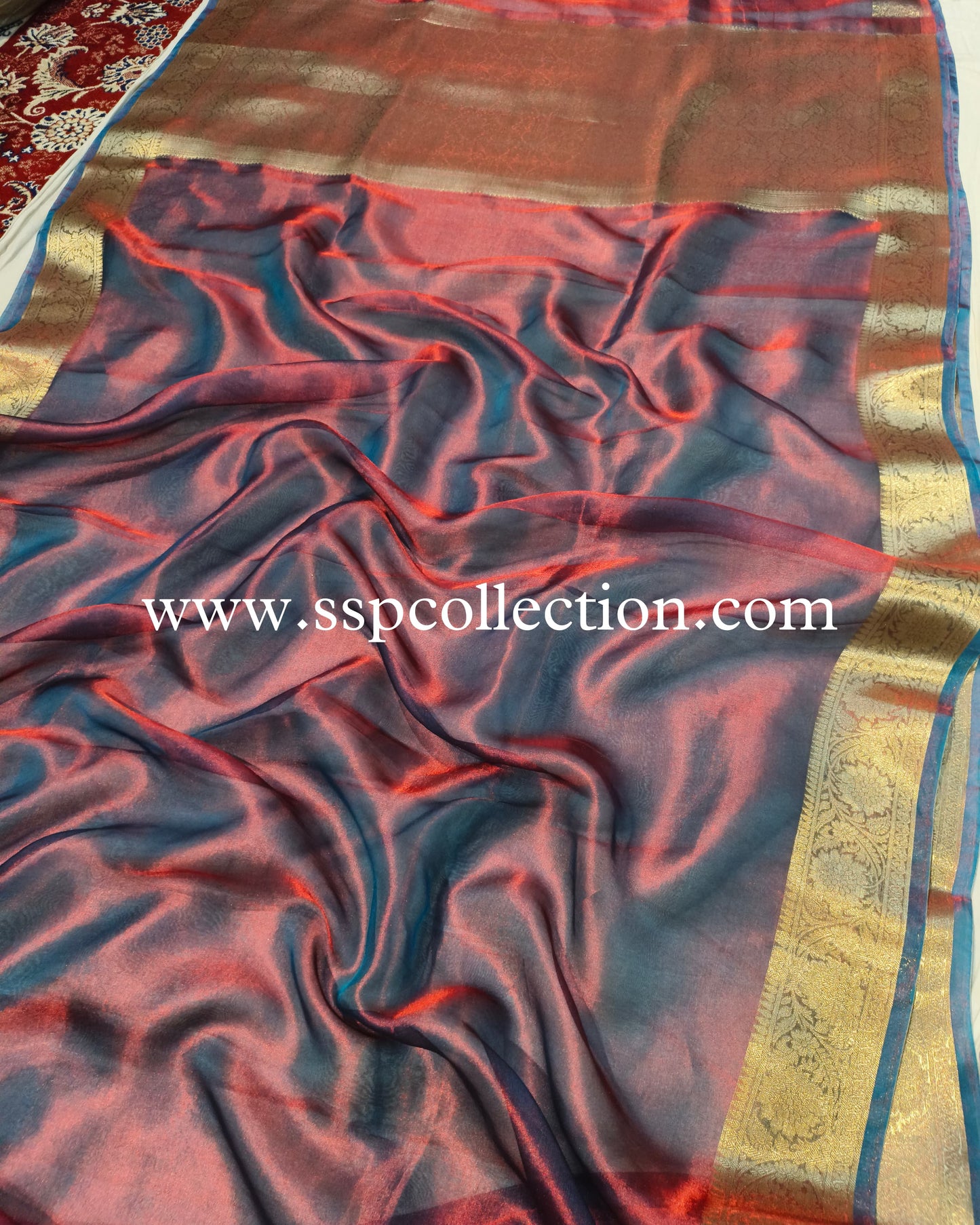 Dhoop-Chaao Banarasi Pure Tissue Silk Saree