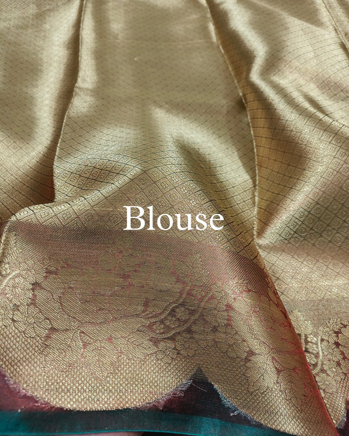 Dhoop-Chaao Scallop Border Pure Tissue Silk Banarasi Saree