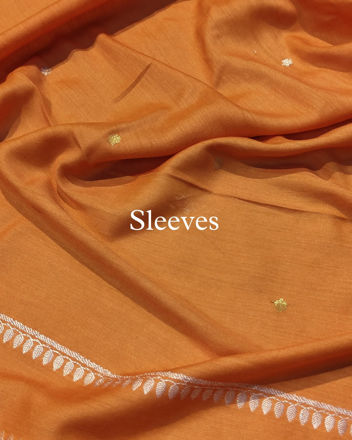 Burnt-Orange Pure Moonga Silk Banarasi Suit