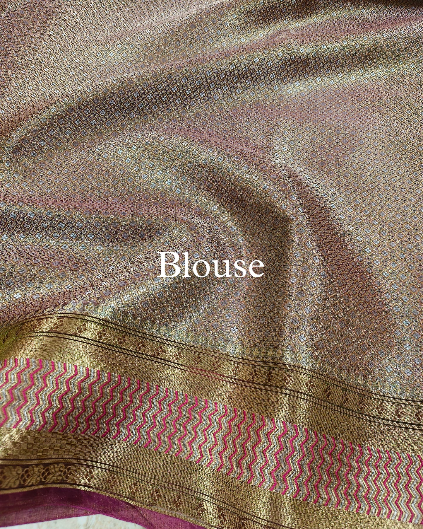 Dhoop-Chaao Paithani Pure Tissue Silk Banarasi Saree