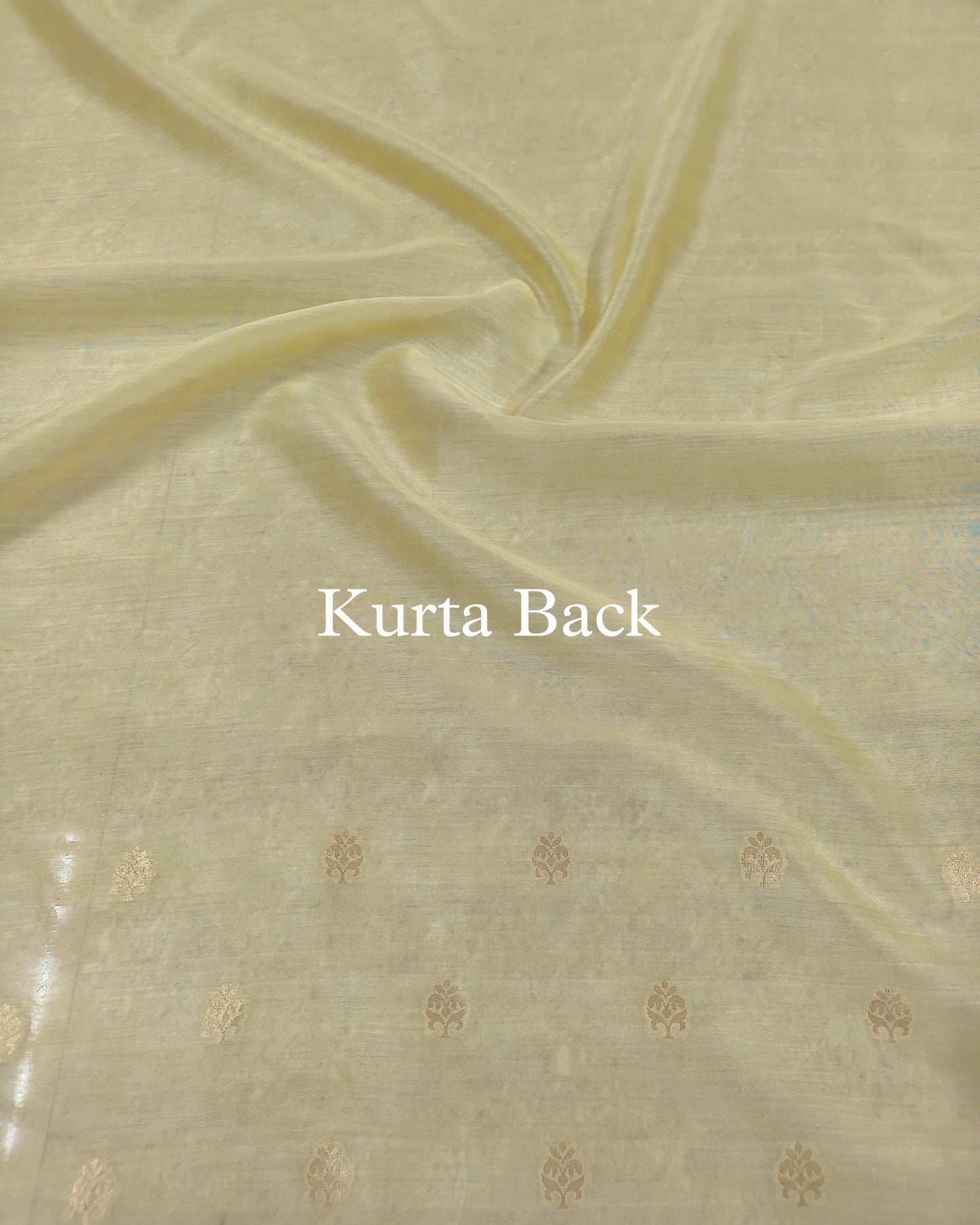 Light-Yellow Rangkaat-Dye Pure Banarasi Suit